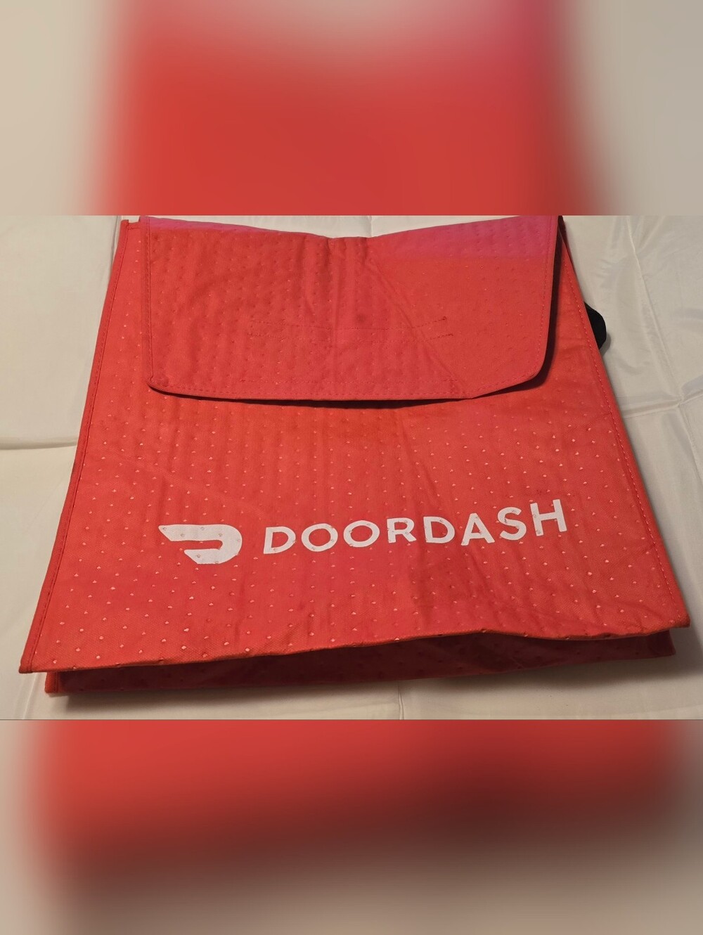 DoorDash Insulated Food Delivery Catering Pizza Hot Cold Thermal Bag Red